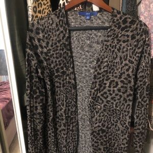 Leopard Cardigan. Size Medium